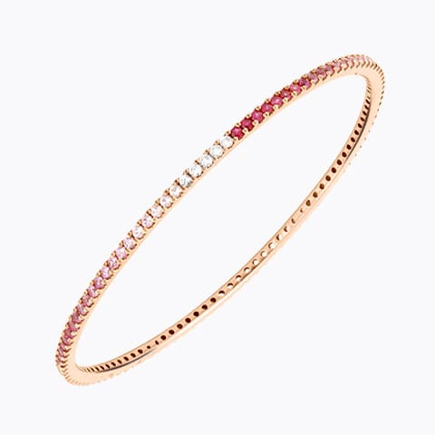 Rosette Sleek Diamond Bangle
